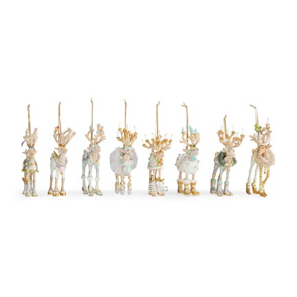 Patience Brewster Moonbeam Reindeer Mini Ornaments Set