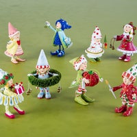 Patience Brewster Dash Away Elves Mini Ornaments Set