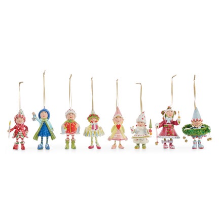 Patience Brewster Dash Away Elves Mini Ornaments Set