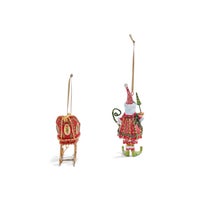 Patience Brewster Dash Away Santa Mini Ornaments Set