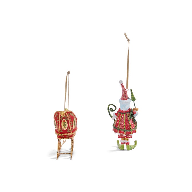 Patience Brewster Dash Away Santa Mini Ornaments Set image number 2