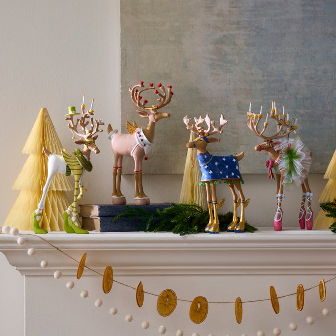 Patience Brewster Dash Away Reindeer Figure Set-B image number 1