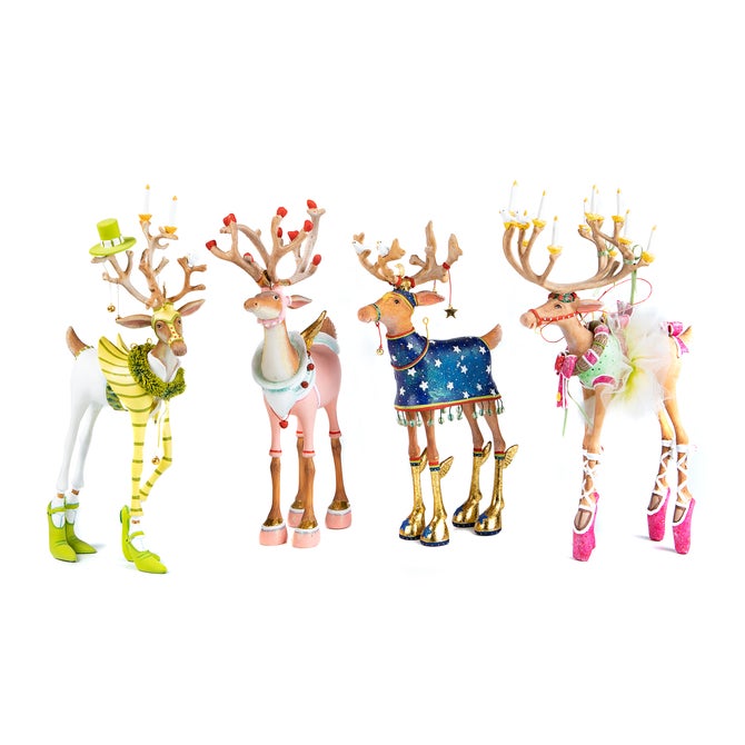 Patience Brewster Dash Away Reindeer Figure Set-B image number 1
