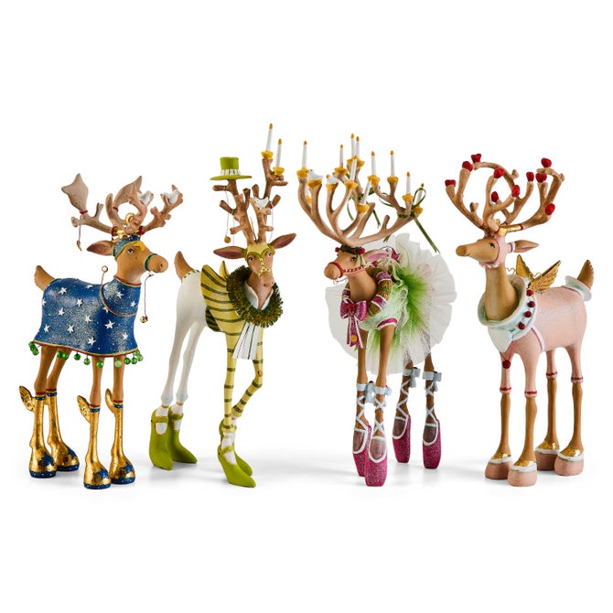Patience Brewster Dash Away Reindeer Figure Set-B image number 0