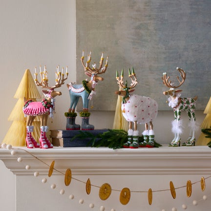 Patience Brewster Dash Away Reindeer Figure Set