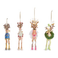 Patience Brewster Dash Away Reindeer Ornament Set-B
