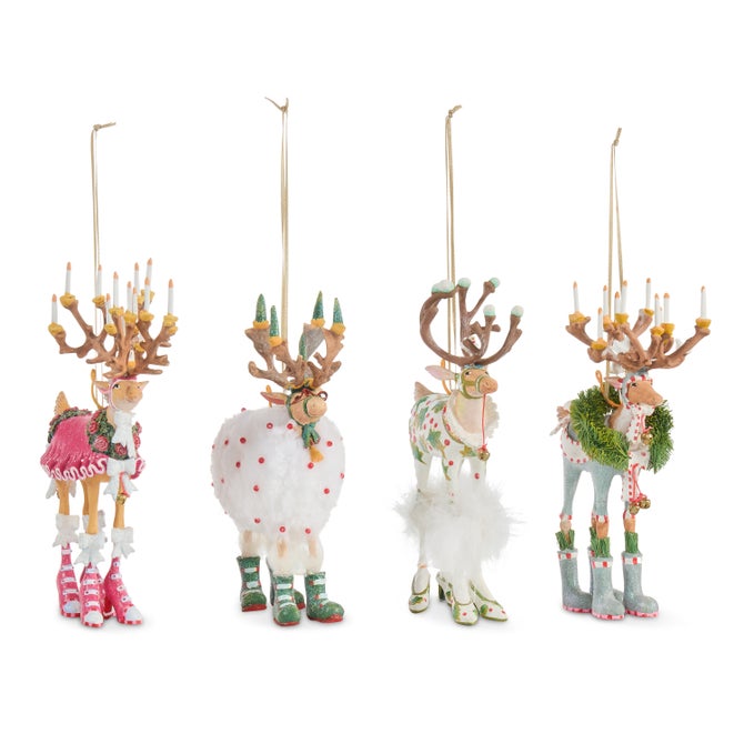 Patience Brewster Dash Away Reindeer Ornament Set image number 0