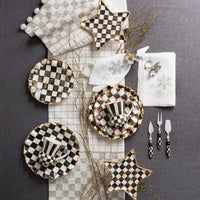 Courtly Check Ceramic Fluted Dinner Plate