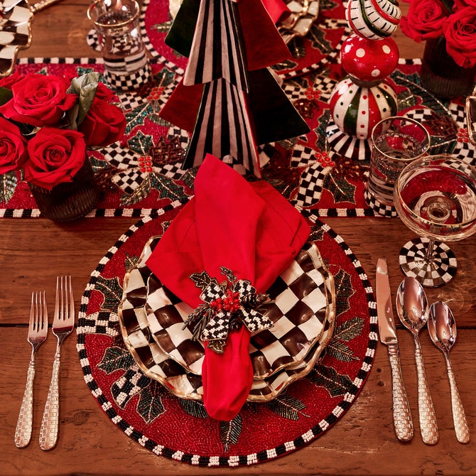 Courtly Check Ceramic Fluted Dinner Plate image number 7