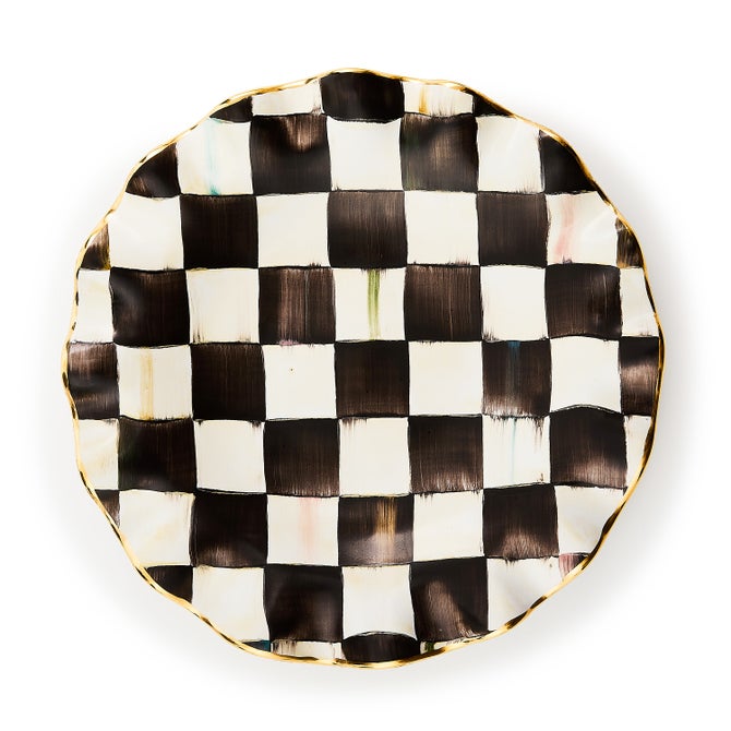 Courtly Check Ceramic Fluted Dinner Plate image number 2