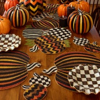 Courtly Check Ceramic Fluted Dessert Plate