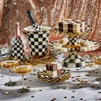 Courtly Check Ceramic Fluted Dessert Plate
