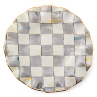Sterling Check Fluted Ceramic Dinnerware