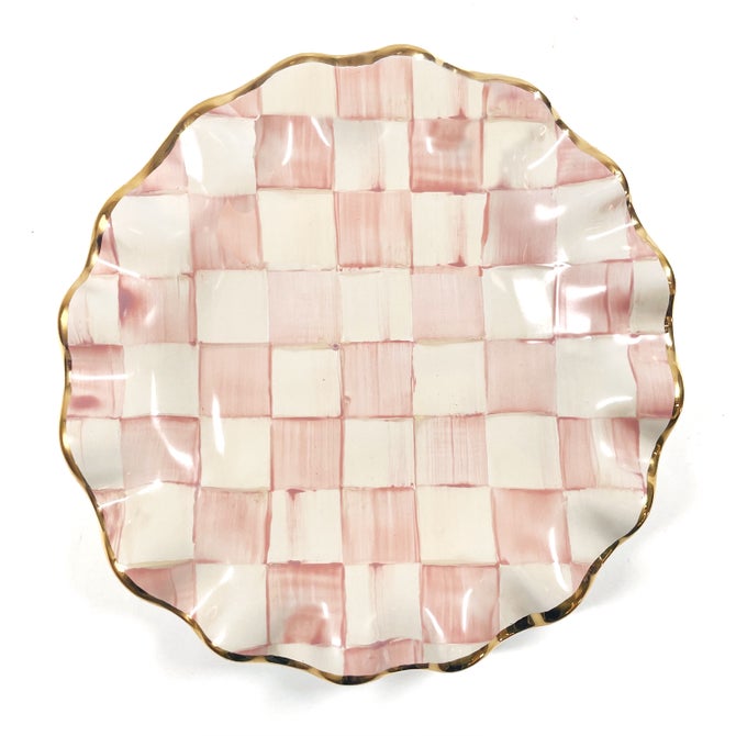 Rosy Check Fluted Ceramic Dinnerware image number 1