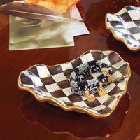 Courtly Check Fluted Heart Plate