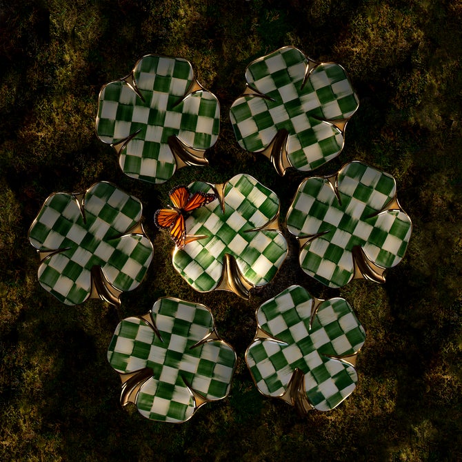 Lucky Check Clover Plate image number 1