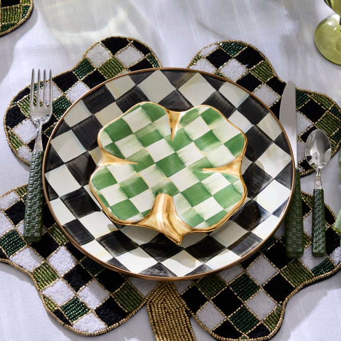 Lucky Check Clover Plate image number 3