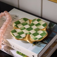 Lucky Check Clover Plate