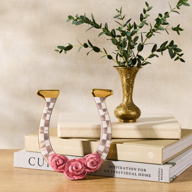 Mocha Check Horseshoe image number 1