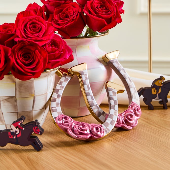 Mocha Check Horseshoe image number 3