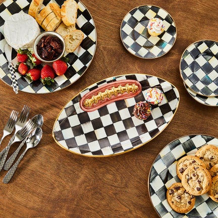 Courtly Check Football Platter