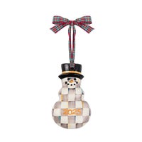 Sterling Check 2025 Snowman Ornament