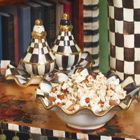 Courtly Check Ceramic Fluted Breakfast Bowl