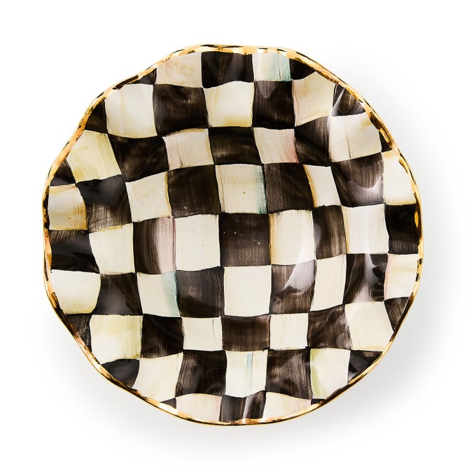 Courtly Check Ceramic Fluted Breakfast Bowl image number 2