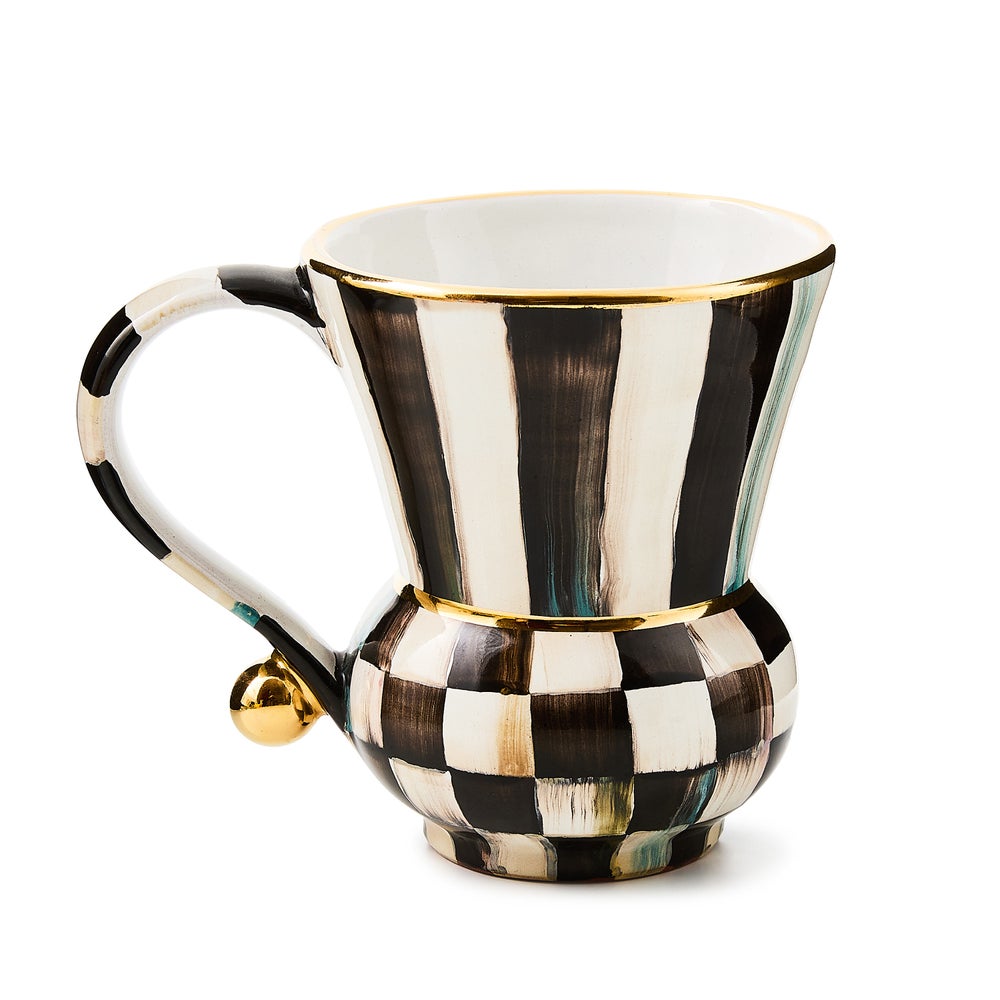 Rosy Check Ceramic Mug - Courtly Check mackenzie-childs Panama imagen 1