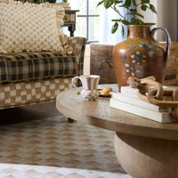 Mocha Check Ceramic Mug