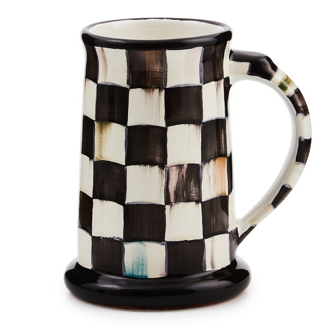 Courtly Check Ceramic Beer Mug image number 0