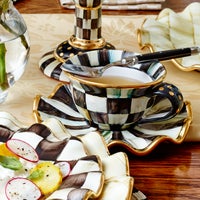 Courtly Check Ceramic Teacup
