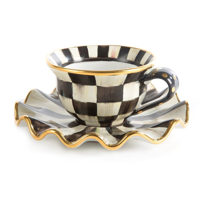Courtly Check Ceramic Teacup image number 5