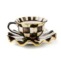 Courtly Check Ceramic Saucer