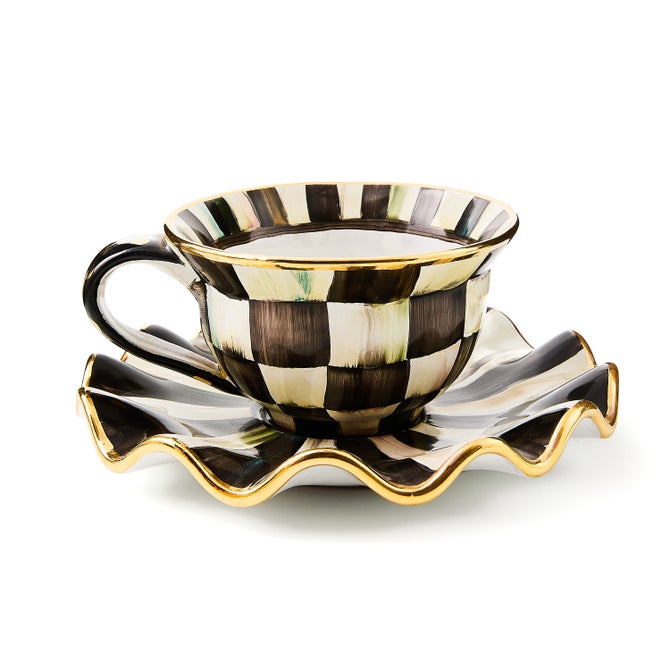 Courtly Check Ceramic Saucer image number 2
