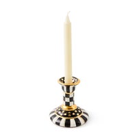 Courtly Check Large Ceramic Candlestick