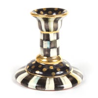 Courtly Check Large Ceramic Candlestick