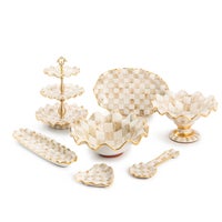 Parchment Check Hors d'Oeuvre Tray