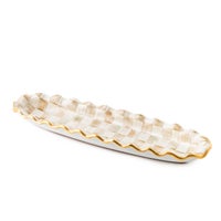 Parchment Check Hors d'Oeuvre Tray