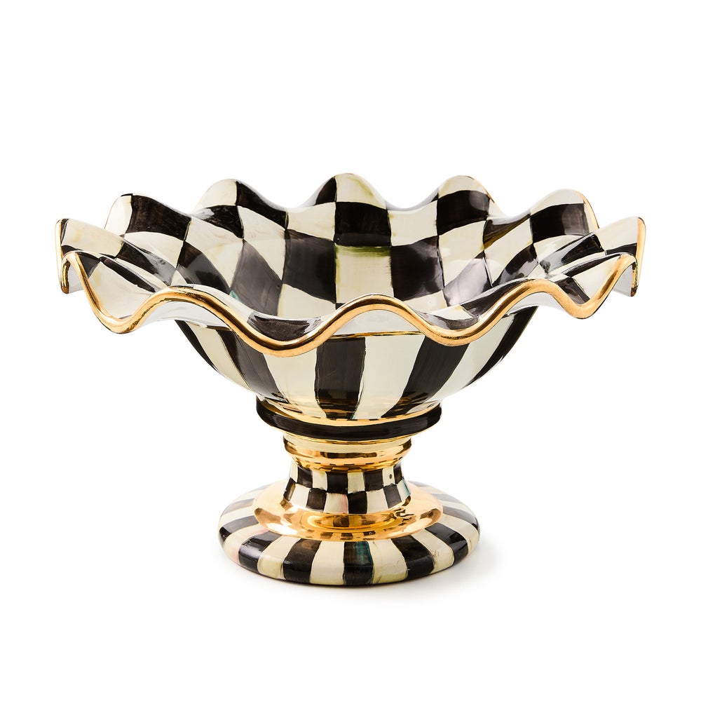 Check Ceramic Compote - Courtly Check mackenzie-childs Panama imagen 1