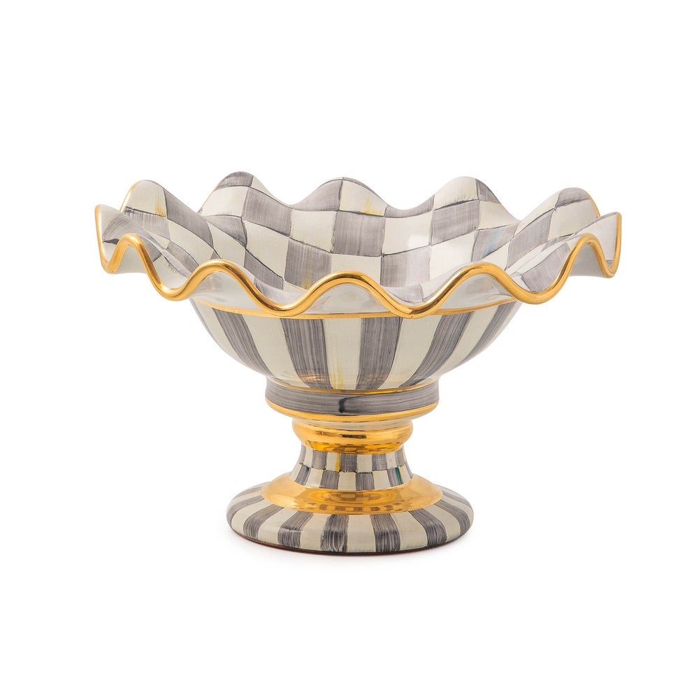 Check Ceramic Compote - Sterling Check mackenzie-childs Panama imagen 1