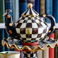 Courtly Check Ceramic Teapot