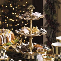 Courtly Check Ceramic Three Tier Sweet Stand