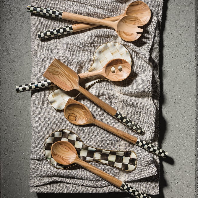 Courtly Check Ceramic Spoon Rest image number 1
