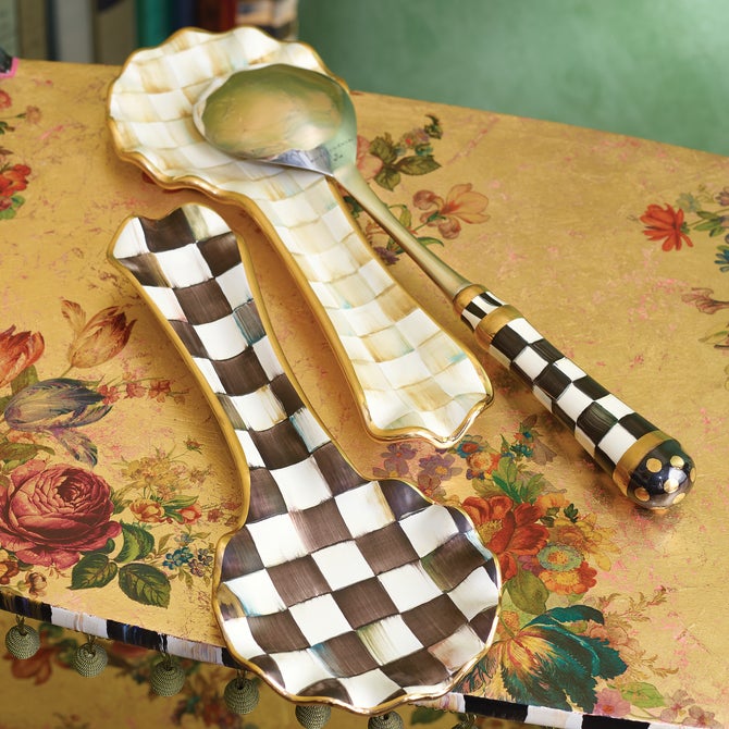 Courtly Check Ceramic Spoon Rest image number 7