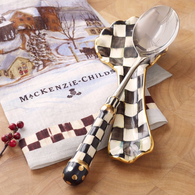 Courtly Check Ceramic Spoon Rest image number 6