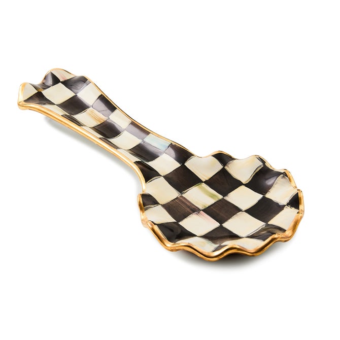 Courtly Check Ceramic Spoon Rest image number 2