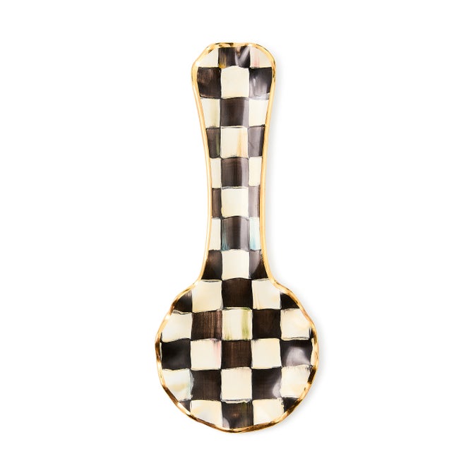 Courtly Check Ceramic Spoon Rest image number 0
