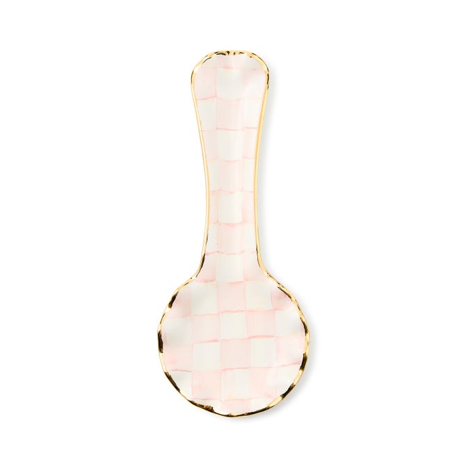 Rosy Check Ceramic Spoon Rest image number 0