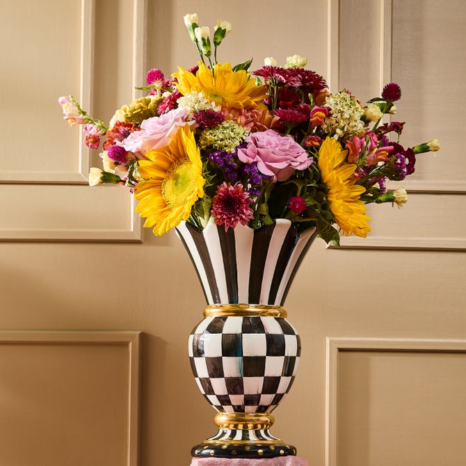 Courtly Check Ceramic Great Vase image number 1